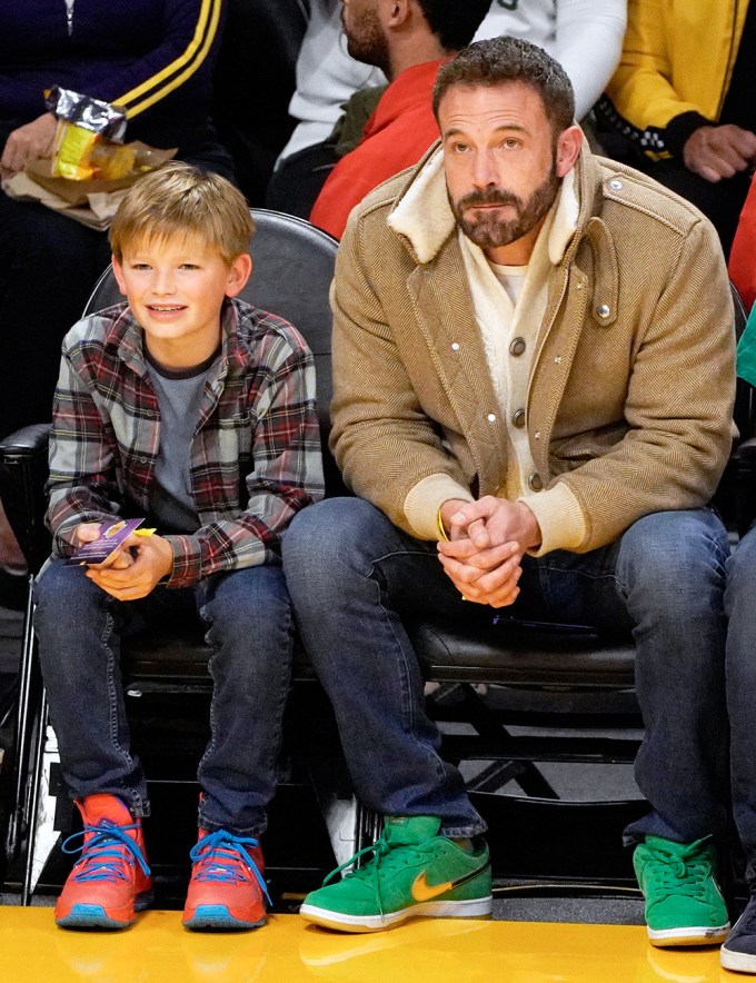 Ben Affleck & Samuel Watch The Celtics