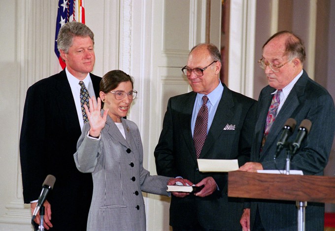 Bill Clinton At RBG’s Swearing In