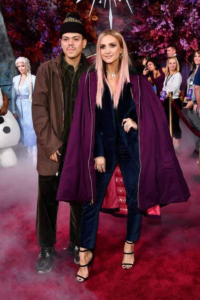 Ashlee Simpson & Evan Ross At Film Premiere