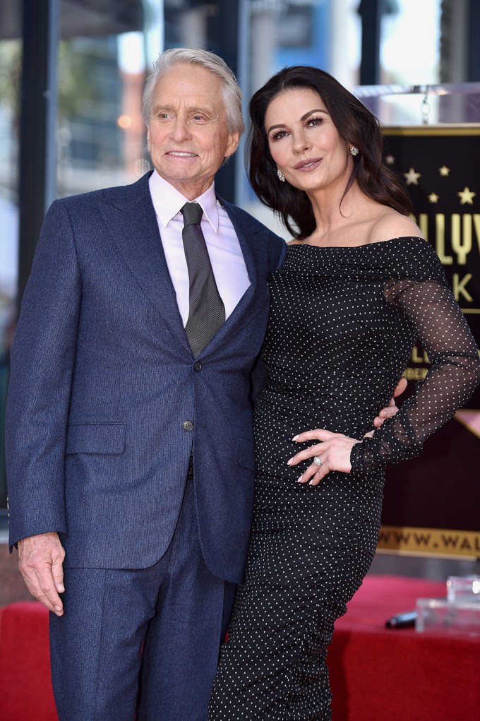 Michael Douglas Gets A Star On The Hollywood Walk Of Fame