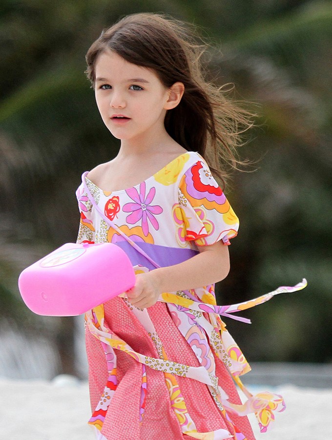 Suri Cruise Has A Beach Day